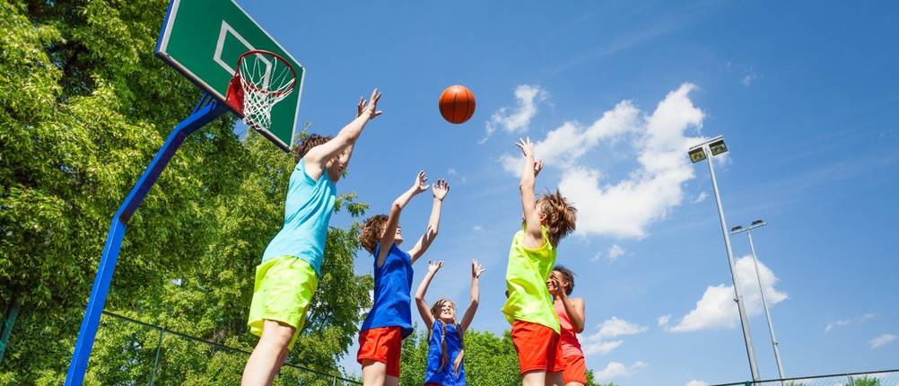 Basketballkorb-Kinder-Test