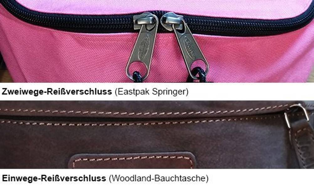 verschiedene reissverschlussarten