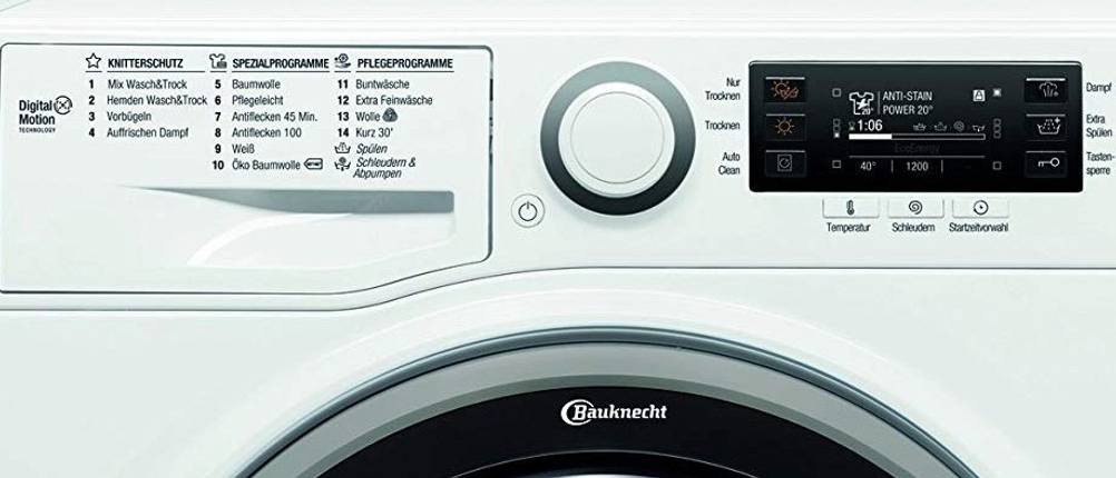 Frontansicht einer getesteten Bauknecht-Waschmaschine-10-kg.