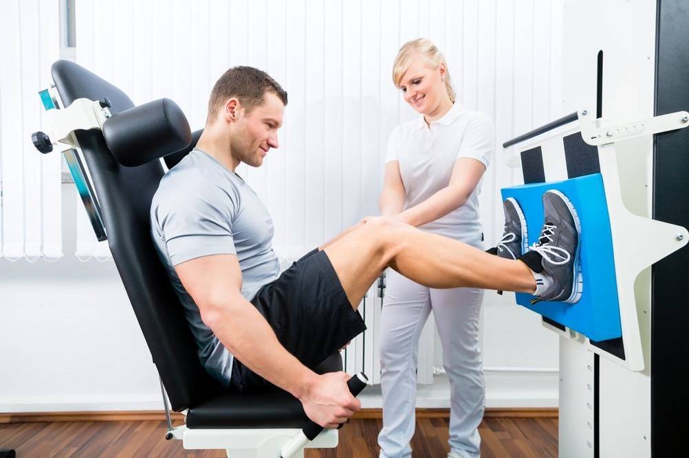 Beinpresse Knie