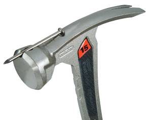 Ein Latthammer, oder Zimmermannshammer verfügt häufig über einen Magnetnagelhalter.