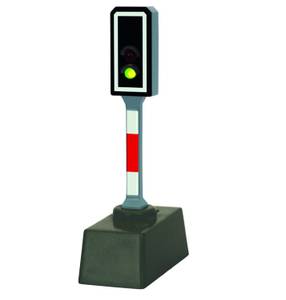 Signale wie dieses sind batteriebetrieben und leuchten wie ihre großen Vorbilder.