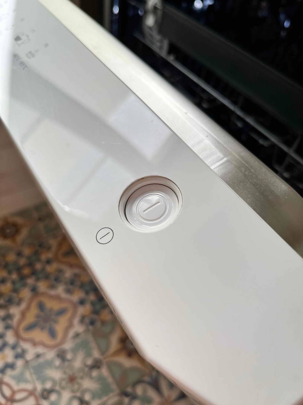 Detailaufnahme des Power-kopfes eines getesteten Beko-Geschirrspüler.