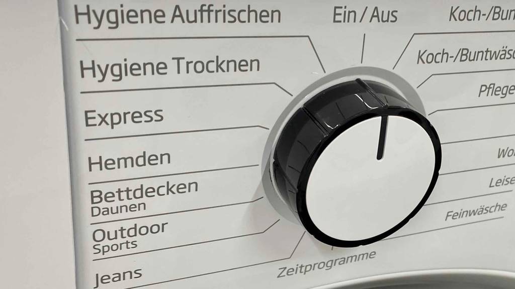 Waschprogramme von einem getesteten Beko-Trockner. 