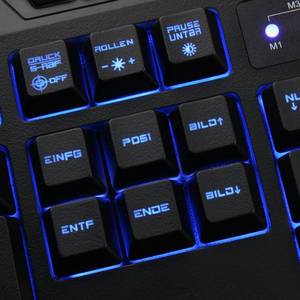 tastatur mit touchpad beleuchtet