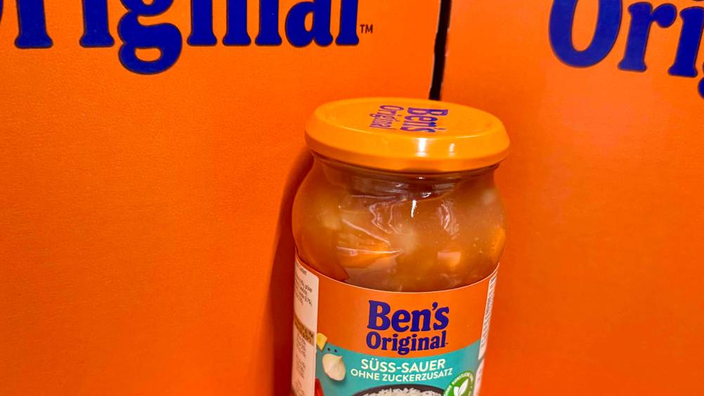 Bens Original Sauce im Test: Nahaufnahme des Deckels und des Logos.