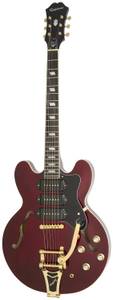 ES-Modell von Gibson-Tochter Epiphone. Hier mit Bigsby-Vibratosystem
