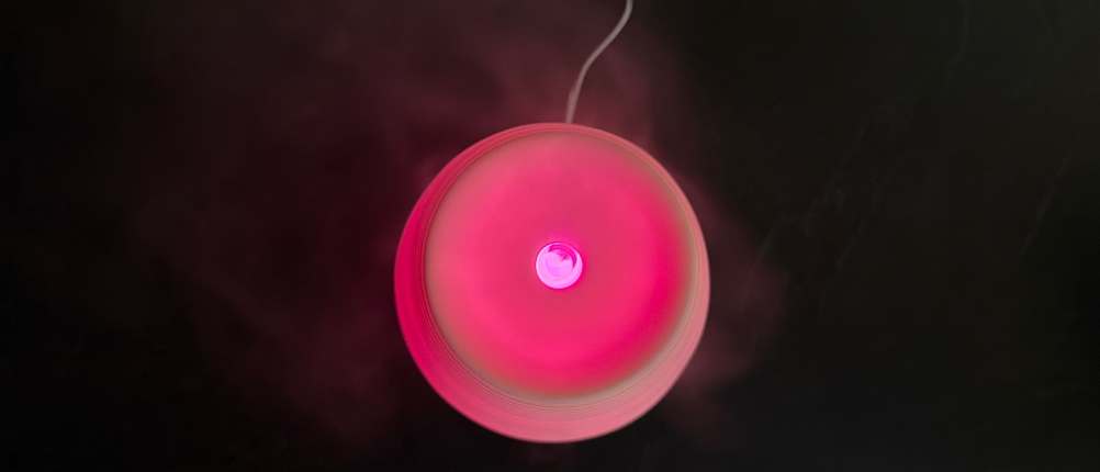 Der Beurer LA 40 während der Benutzung von oben