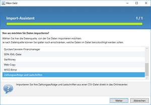 Online-Banking-Software WISO Mein Geld Professional