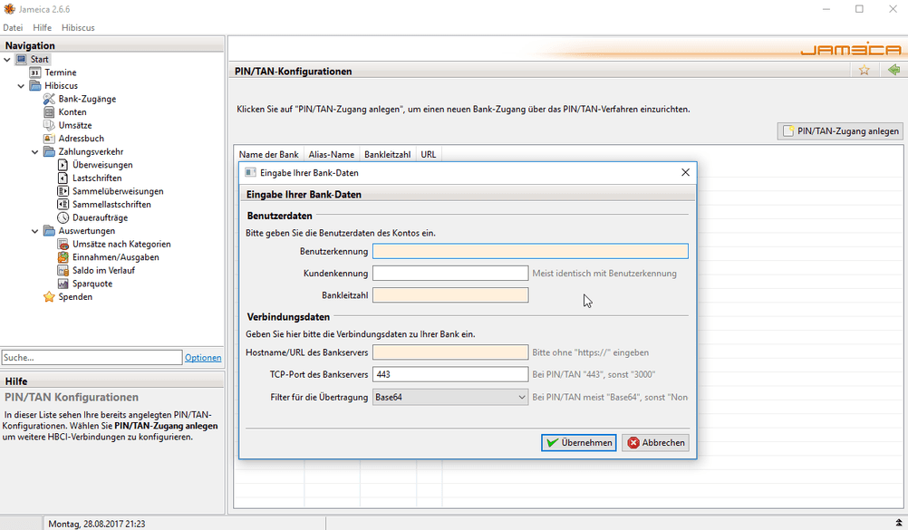 Online-Banking-Software Hibiscus