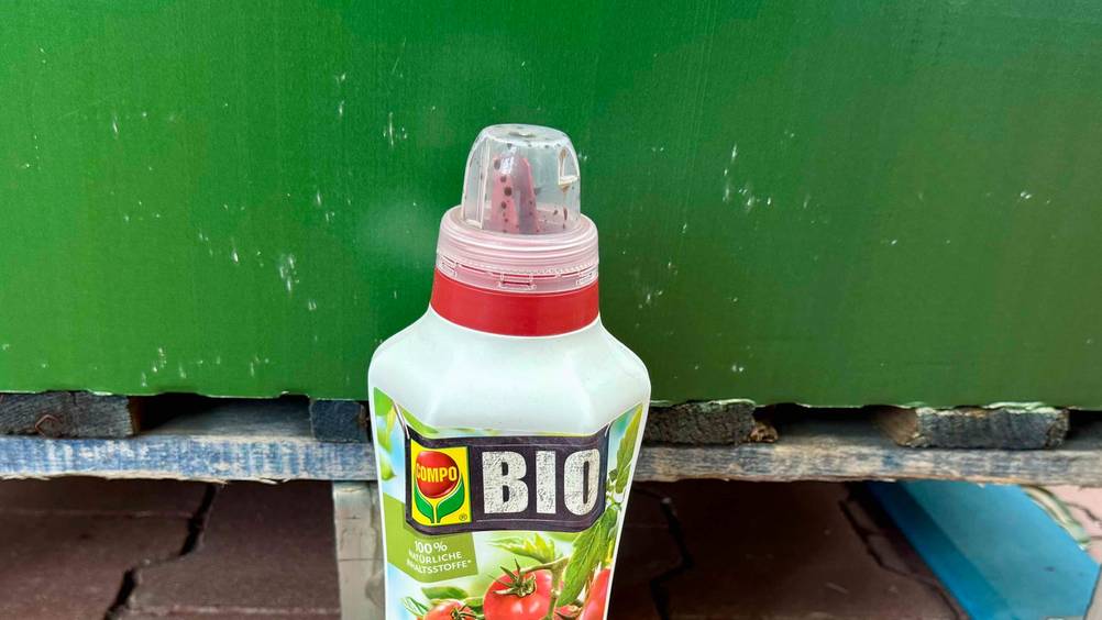 Bio-Dünger flüssig getestet: Nahaufnahme der Verschlusskappe.