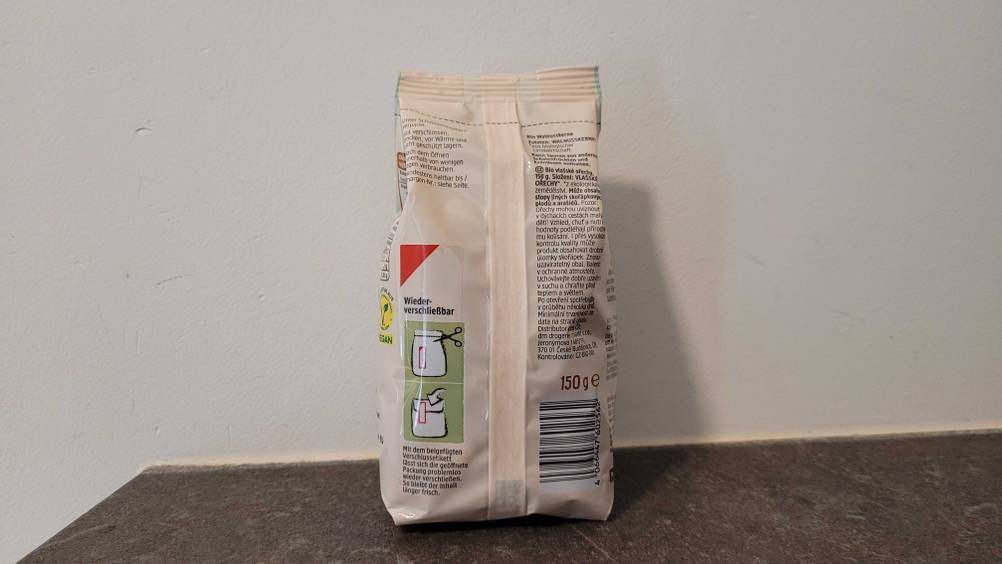 Rückseite der Verpackung der Bio-Walnüsse im Test.