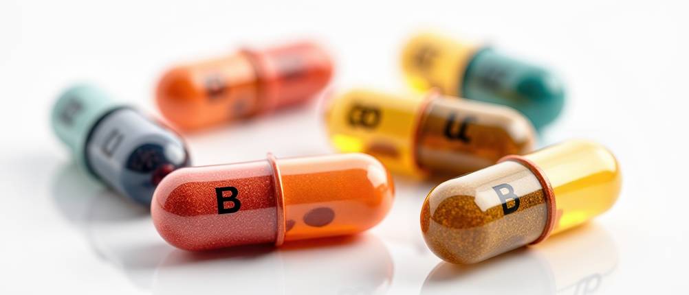 Biotin-Test: Mehrere Biotin-Kapseln liegen nebeneinander. 