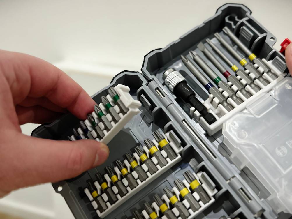 Zu sehen ist eine Nahaufnahme von einem Bitset von Bosch.