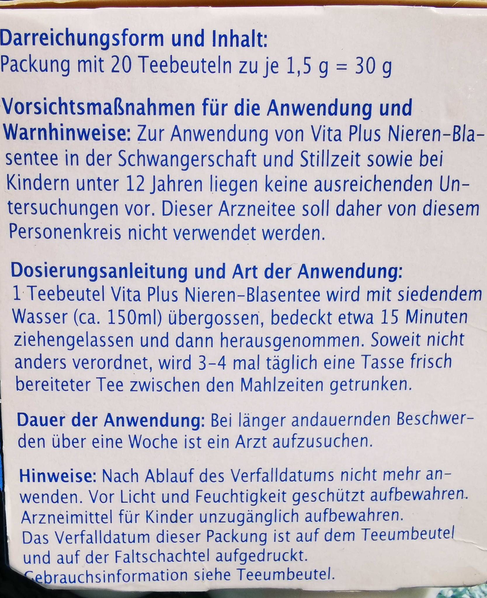 Blasen- & Nierentee Test & Vergleich: Top 10