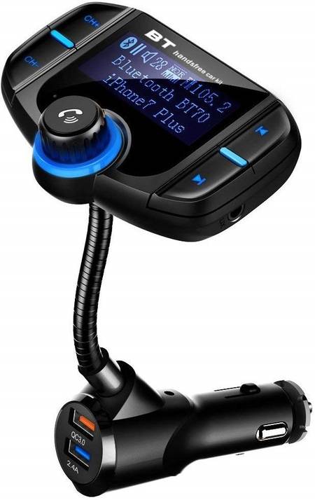 Aux Bluetooth Adapter Auto, Bluetooth 5.3 FM Transmitter KFZ Radio