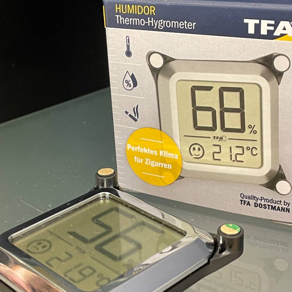 Der getestete Bodenfeuchtesensor zeigt die Temperatur an.