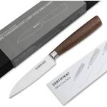 Boeker-Messer im Test: das Boeker-Solingen-Core-Profi-Gemüsemesser vor weißem Hintergrund.