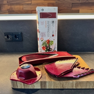 Zubehör und Karton des Börner-V1-ClassicLine-6-tlg.-Sets