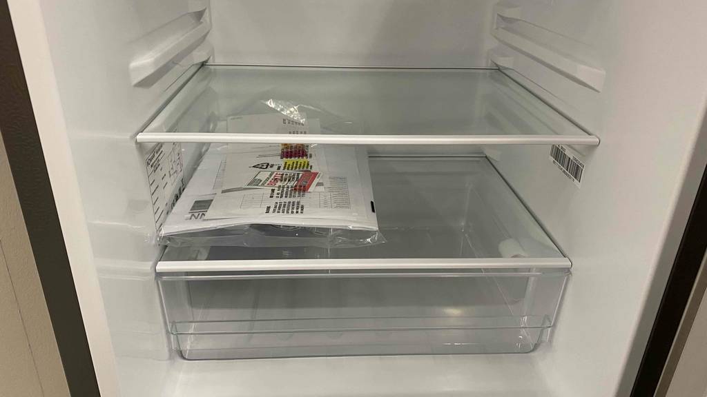 Innenraum von einem getesteten Bomann-Kühlschrank.