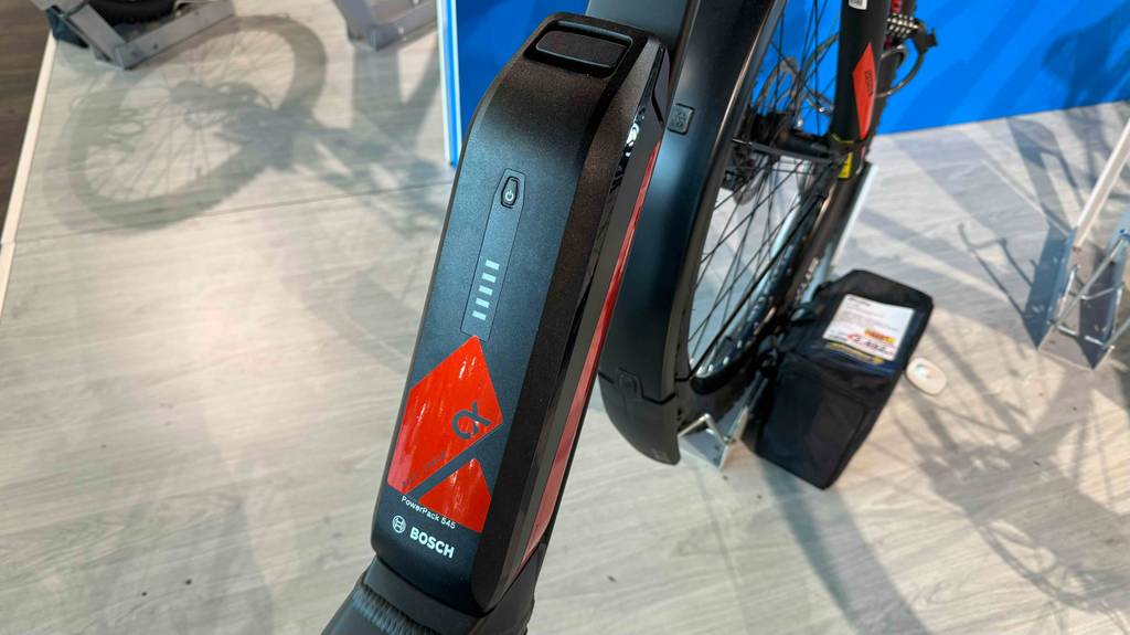 Ladestandsanzeige eines getesteten E-Bike-Akkus.