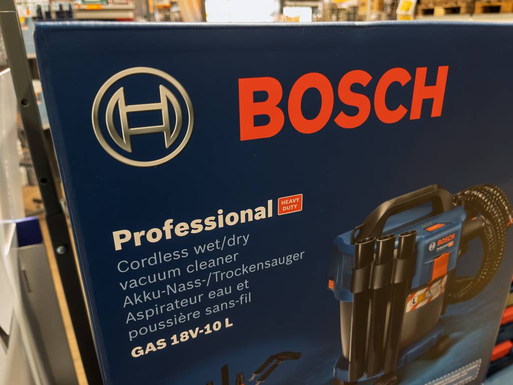 Bosch-Nass-Trockensauger-Test: Verpackung eines Bosch-Nass-Trockensaugers. 