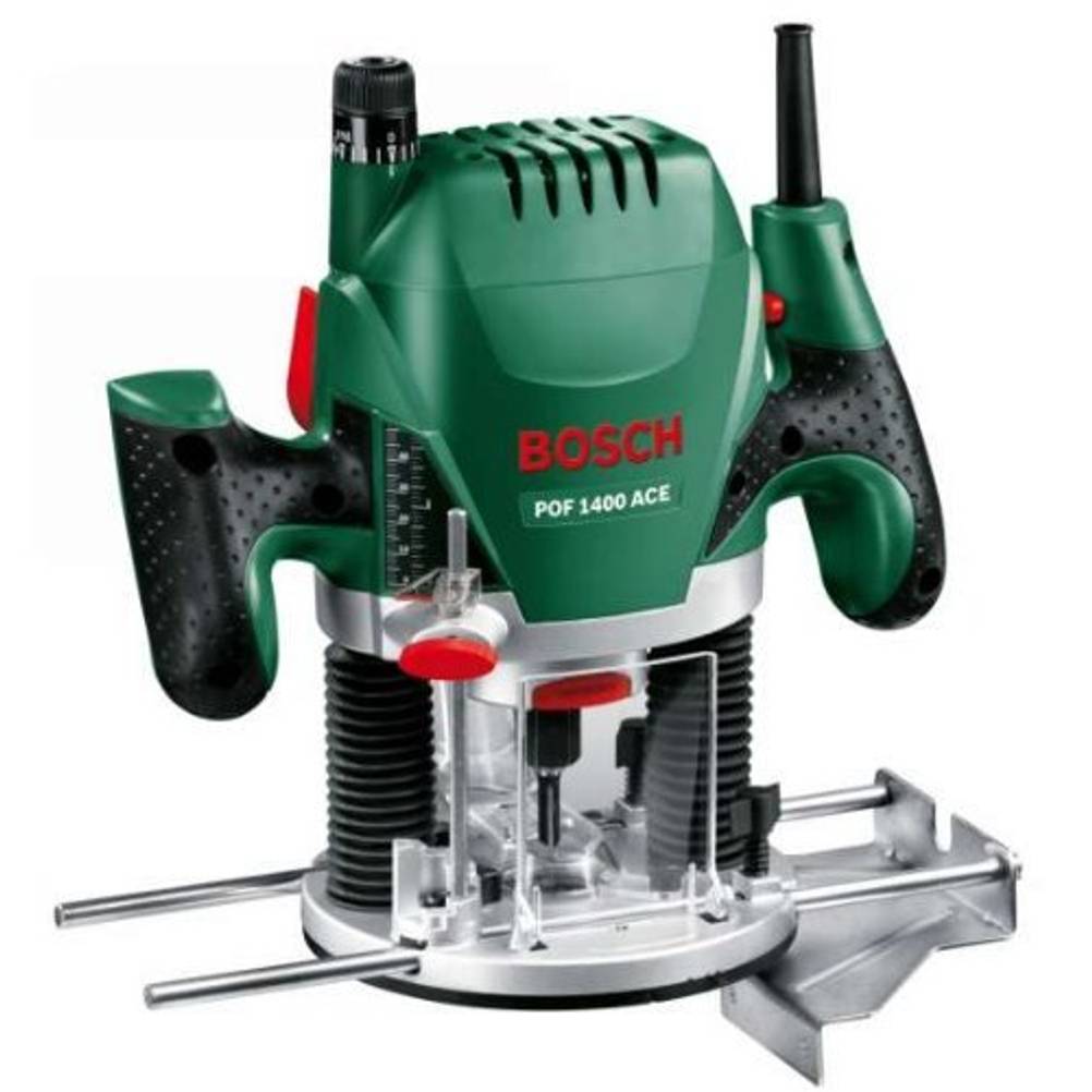 Oberfräse im Test: Bosch HomeSerie grün als frei gestelltes Produkt
