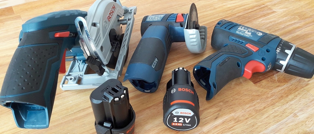 Akku-Bohrschrauber Bosch Professional Winkelschleifer Mini-Handkreissäge