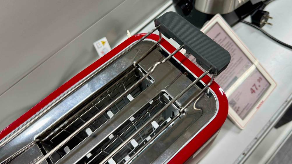 Bosch-Toaster getestet: Nahaufnahme des Gerätes von oben.