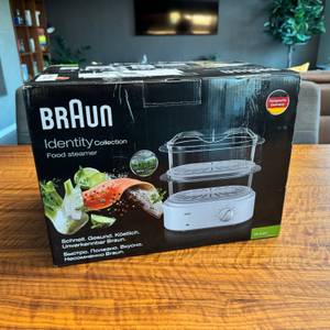 Karton des Braun Dampfgarer Identity Collection