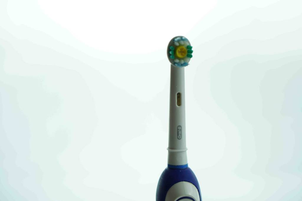 Braun-Oral-B elektrische Zahnbürste im Test: Ansicht des Bürstenkopfes.