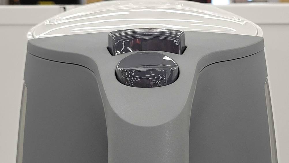 Braun-Wasserkocher im Test: Nahaufnahme der Knöpfe auf der Oberseite des Gerätes.