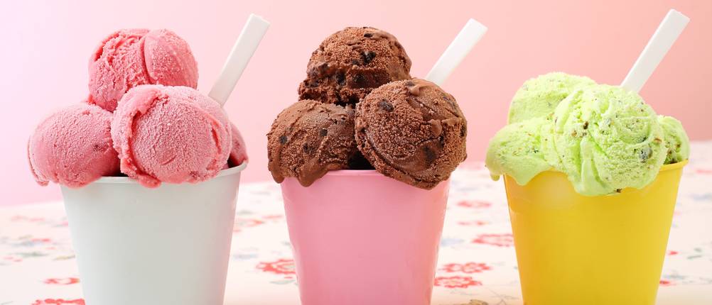 Buntes Eis