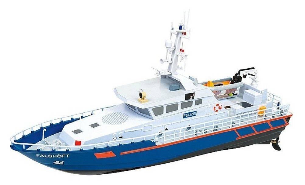 Ein tolles RC Boot für Einsteiger ist das Küstenwachschiff von Carrera.