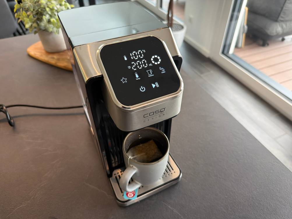 Das Display vom Caso HW 770 Advanced während der Bedienung.