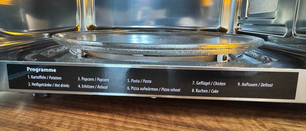 Auf der Caso MCG30 Chef befinden sich Kochhinweise