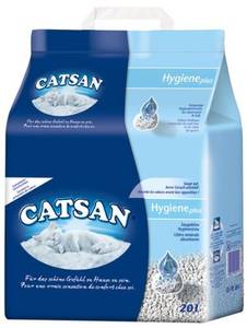 Das Hygiene Plus Katzenstreu von Catsan.