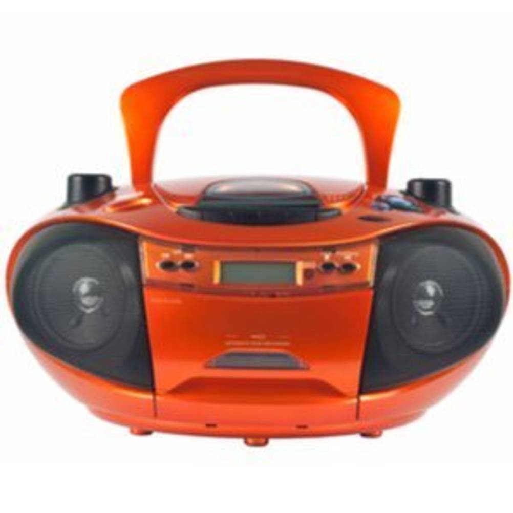 oranger cd-player mit bluetooth
