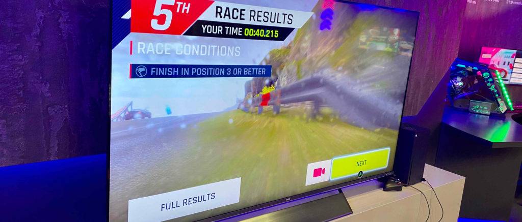 Auf dem getesteten Gaming-Monitor ist ein Spiel zu sehen.