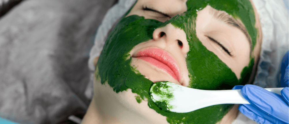 chlorella-gesichtsmaske