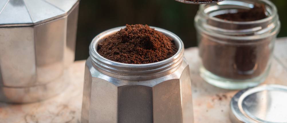 Cilio-Espressokocher-Test: Ansicht eines geöffneten Espressokochers