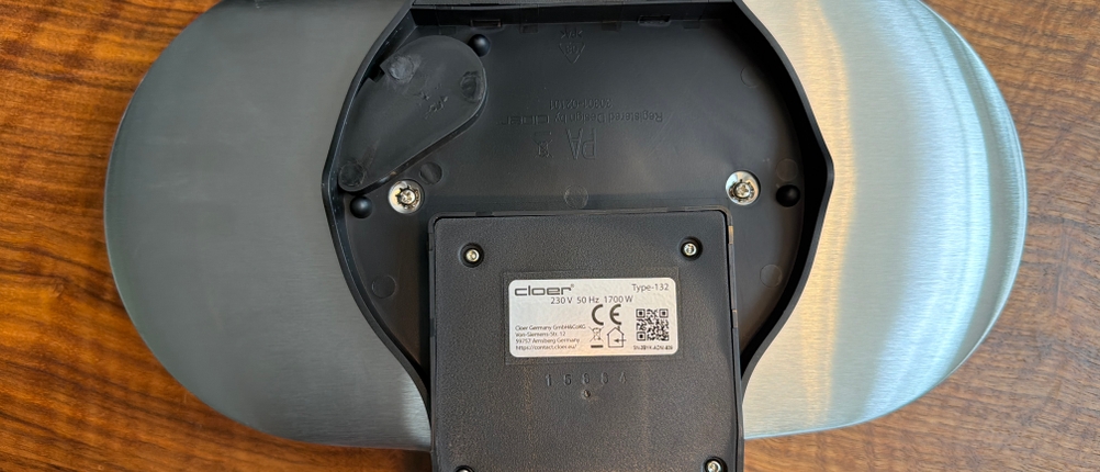 Die Unterseite vom Cloer 1329