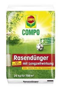 Ein getesteter Rasendünger in der Nahaufnahme.