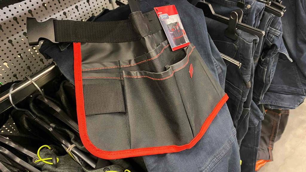 Werkzeugtasche getestet: Blick auf Details der Tasche.
