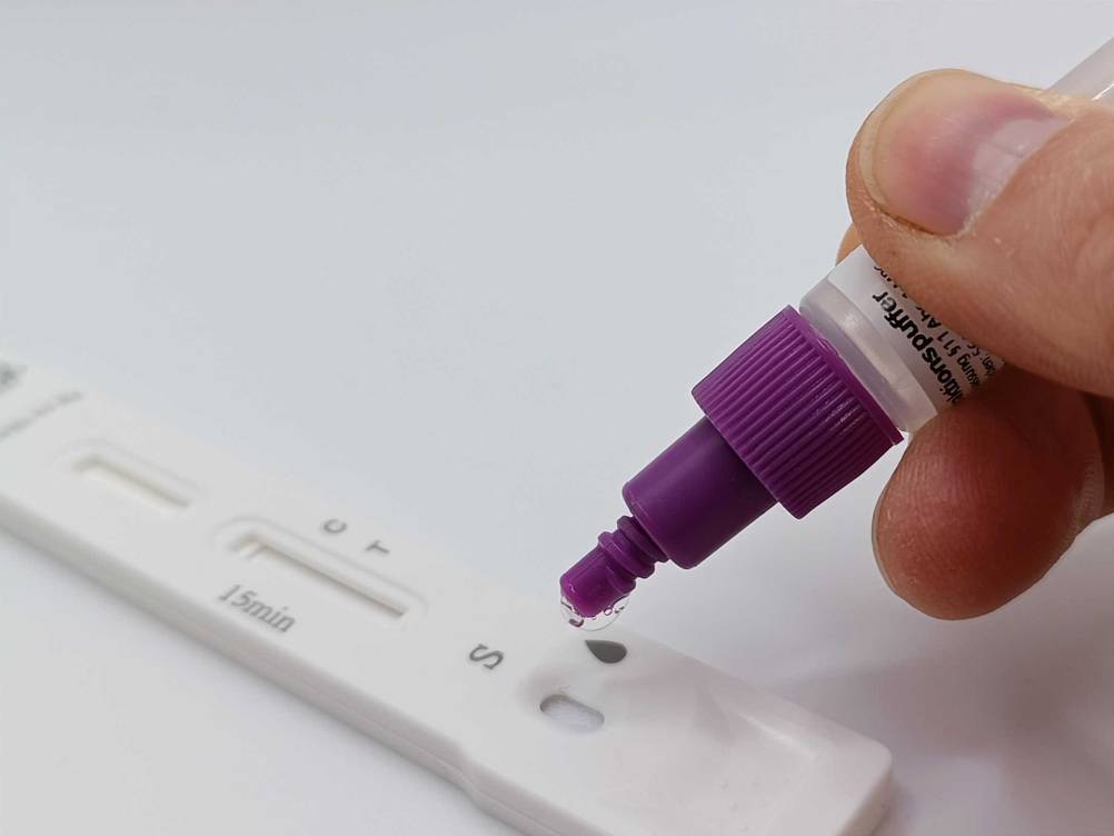 Corona-Schnelltest in Action