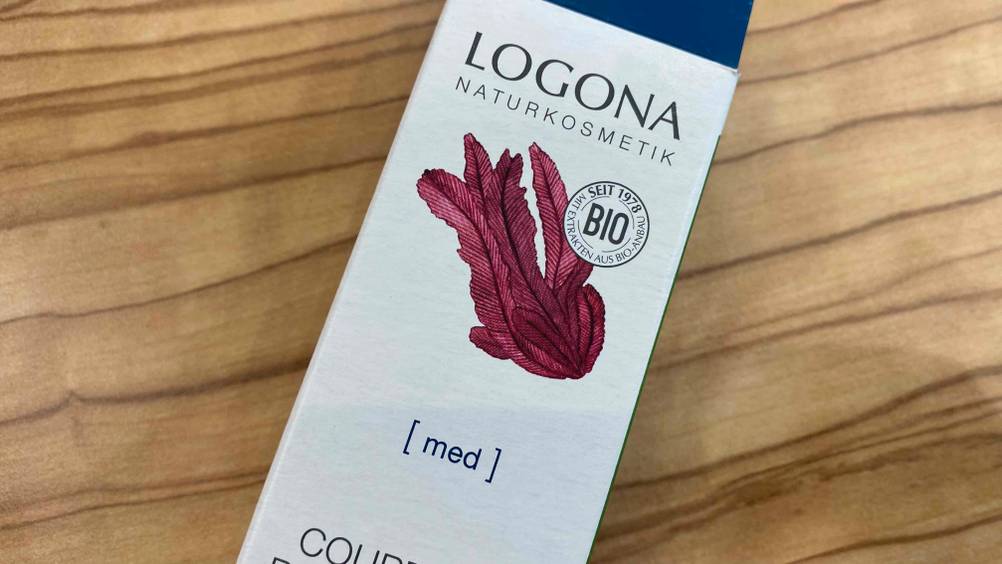 Couperose-Creme getestet: Nahaufnahme des Bio-Siegels auf der Verpackung.