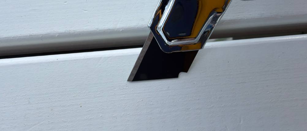 Die Klinge des Craftus CR-100 in Nahaufnahme