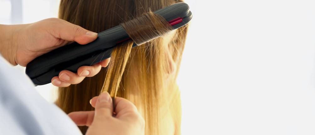 Dampfglätteisen Locken