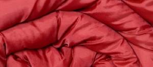 Kinderschlafsack in Rot mit Daunenfüllung