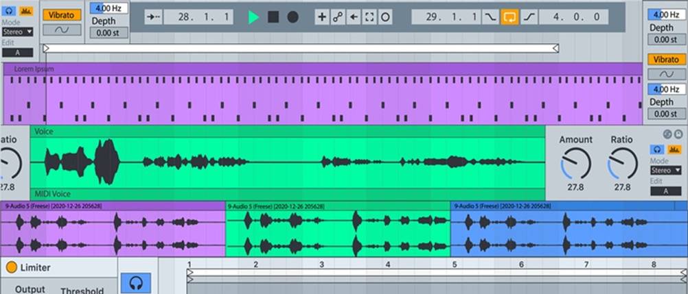 DAW-Software getestet: Benutzeroberfläche einer DAW-Software